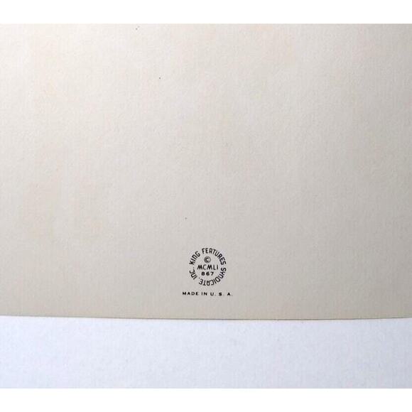 Myrtle Christmas Greeting Card Famous Comics 1951 King Features Dudley Fisher - Picture 5 of 5